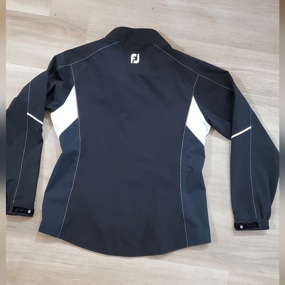 🆕New🆕 Black & White Sporty Windbreaker FJ Jacket - Picture 3 of 9